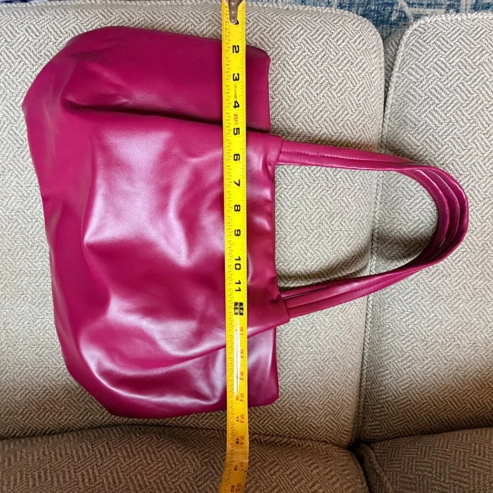 Neiman Marcus Leather - like Plum Tote - Picture 8 of 8